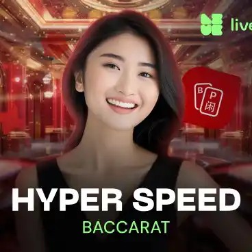 Hyper Speed Baccarat slot visual from Evolution available on sgcasino-gr.gr