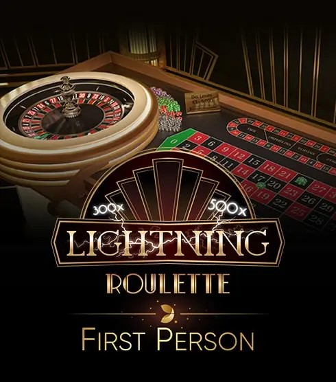 First Person Lightning Roulette slot visual from Evolution available on sgcasino-gr.gr